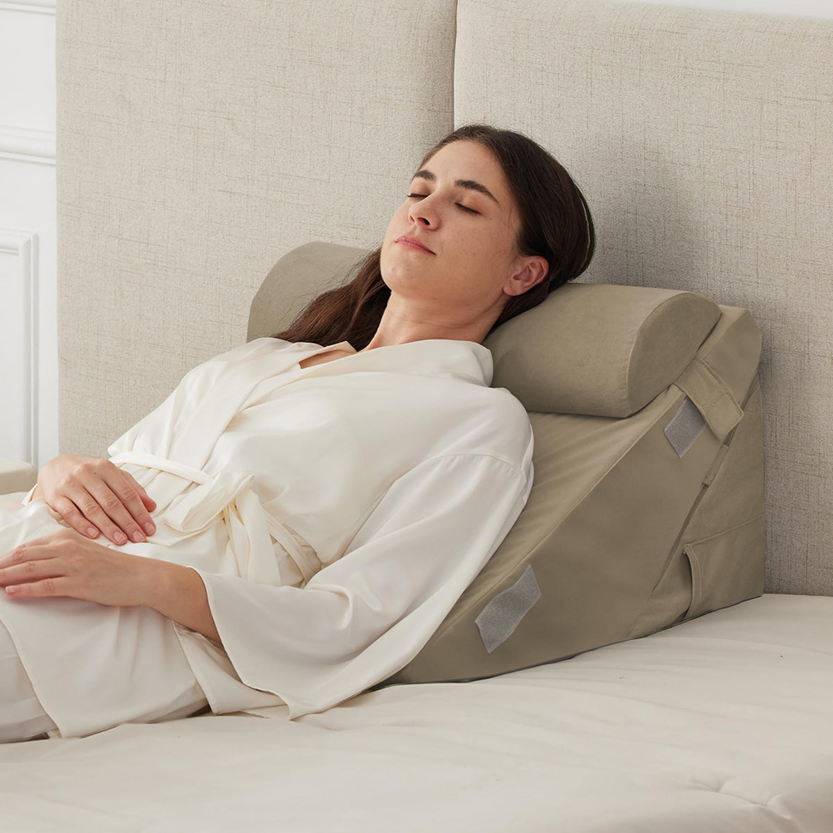 Ruqmuis 3-Piece Wedge Pillow Set for After Surgery
