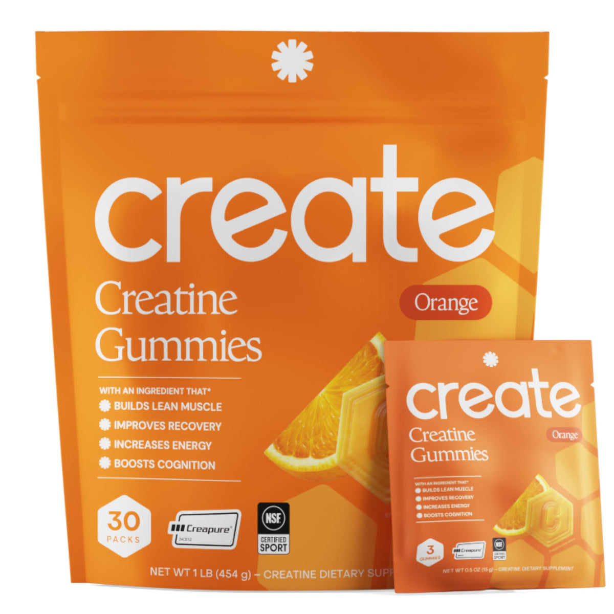 Creatine Gummies for Men & Women NSF Creapure Monohydrate Anti-Melting Vegan