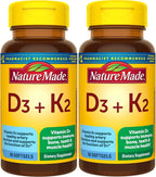 Nature Made Vitamin D3 K2 Softgels 5000 IU for Bone Health

