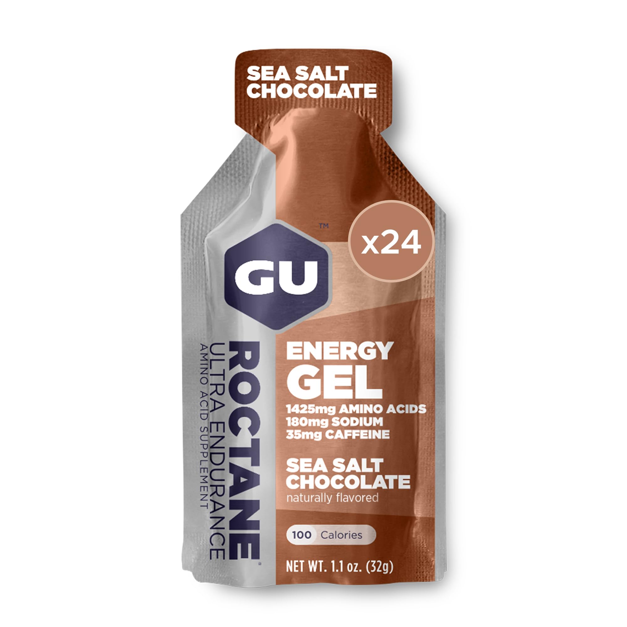 GU Roctane Ultra Endurance Energy Gel - Vegan, Gluten-Free, Kosher & Dairy-Free