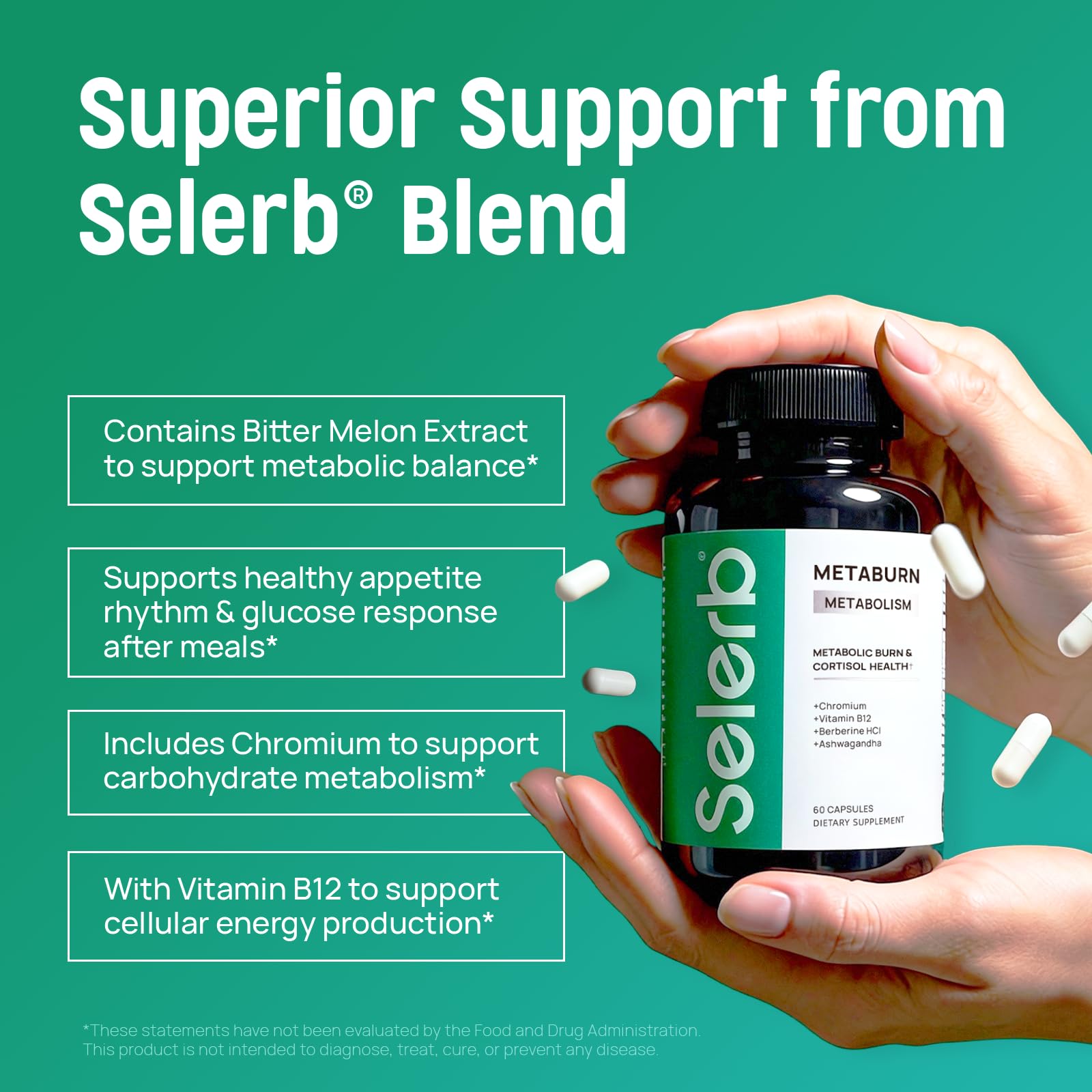 Selerb Metaburn Weight Loss Pills for Women & Men


