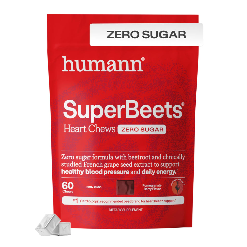 Humann SuperBeets Heart Chews Beet Root Nitric Oxide

