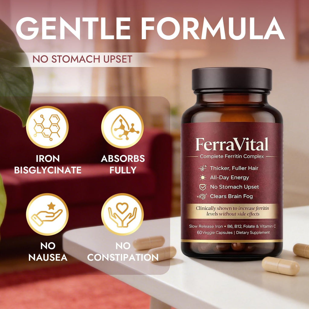 FerraVital Iron Supplement for Women Ferritin Support

