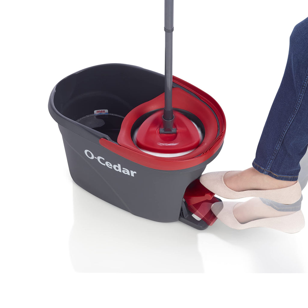 O-Cedar EasyWring Microfiber Spin Mop & Bucket Floor Cleaning System

