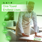 Towels N More 100% Cotton Bar Mop Towels High Absorbency

