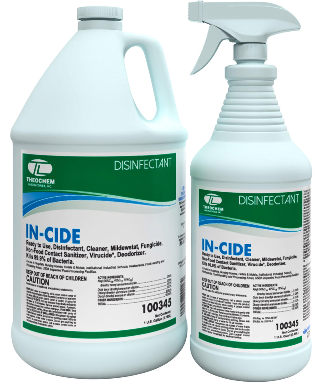 In-Cide Hospital-Grade Disinfectant Spray EPA List N

