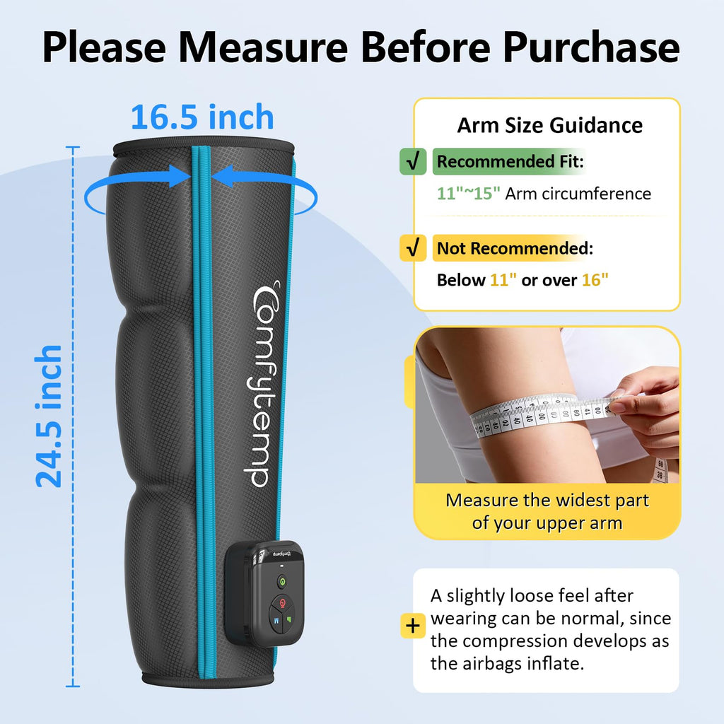 Comfytemp Full-Arm Air Compression Massager | Arm Pain Relief

