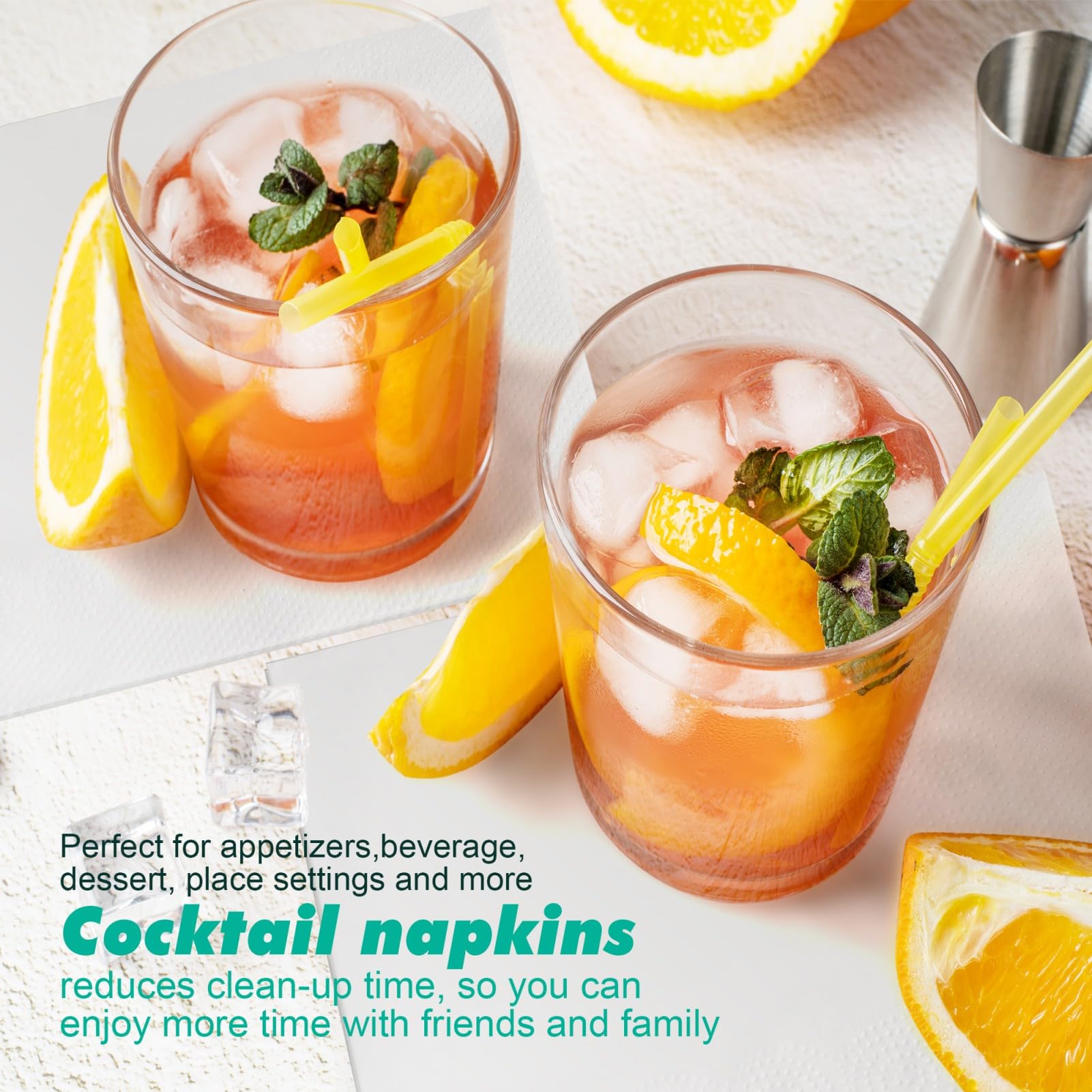 JINVOGREEN Beverage Napkins for Cocktails & Parties

