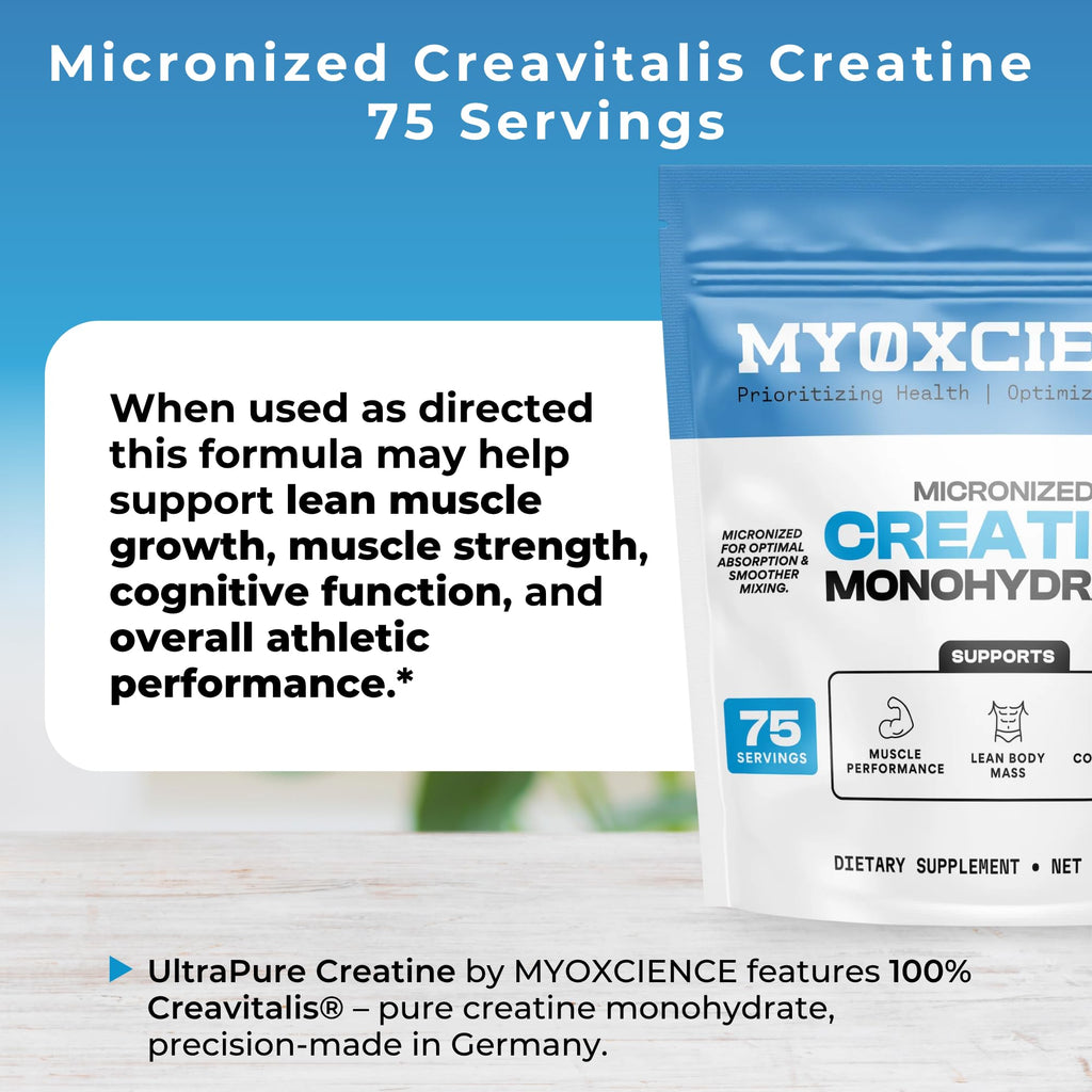 MYOXCIENCE Micronized Creavitalis Creatine Monohydrate

