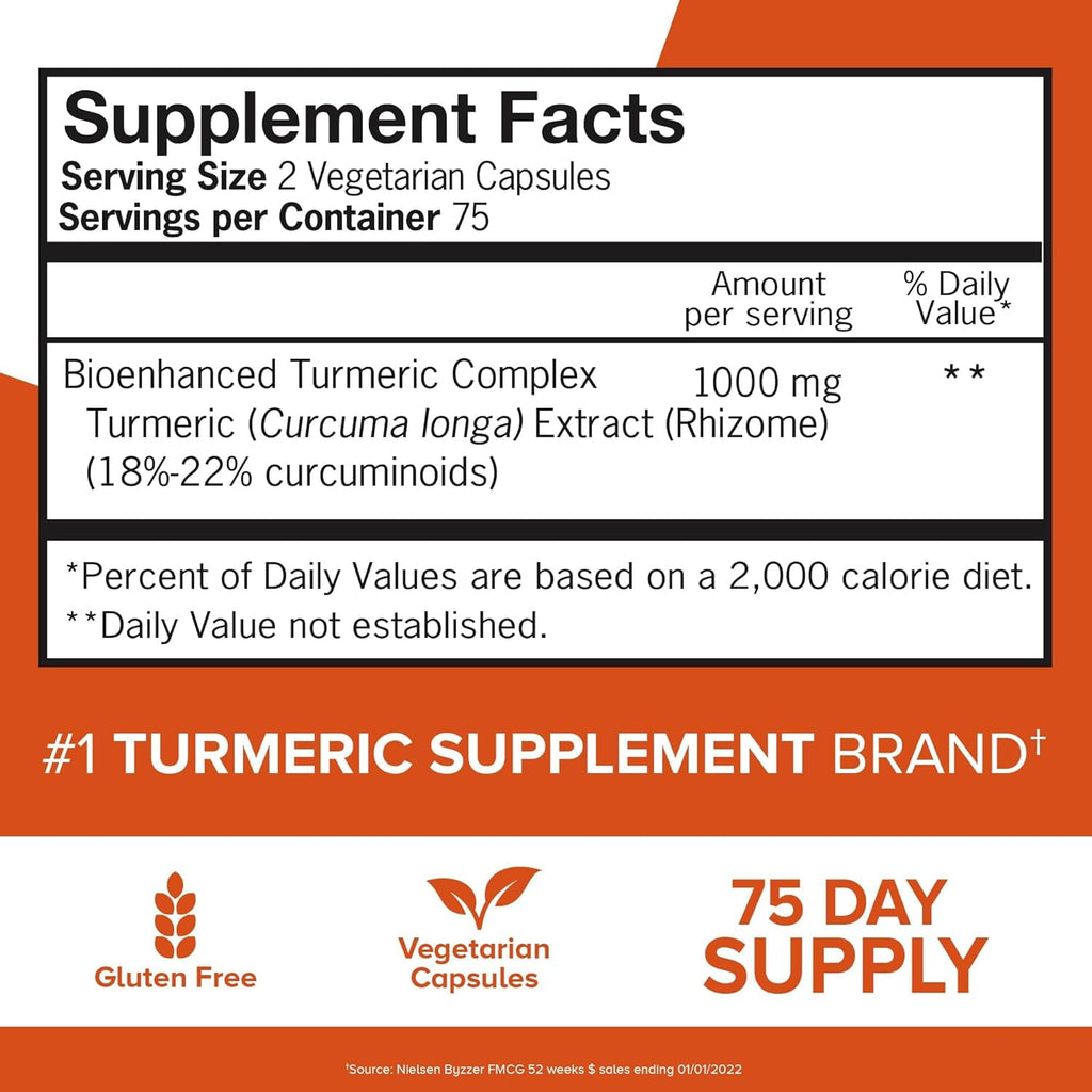 Qunol Turmeric Curcumin 1000 mg Ultra Absorption Joint Support

