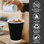 Lamosi Disposable Paper Coffee Cups

