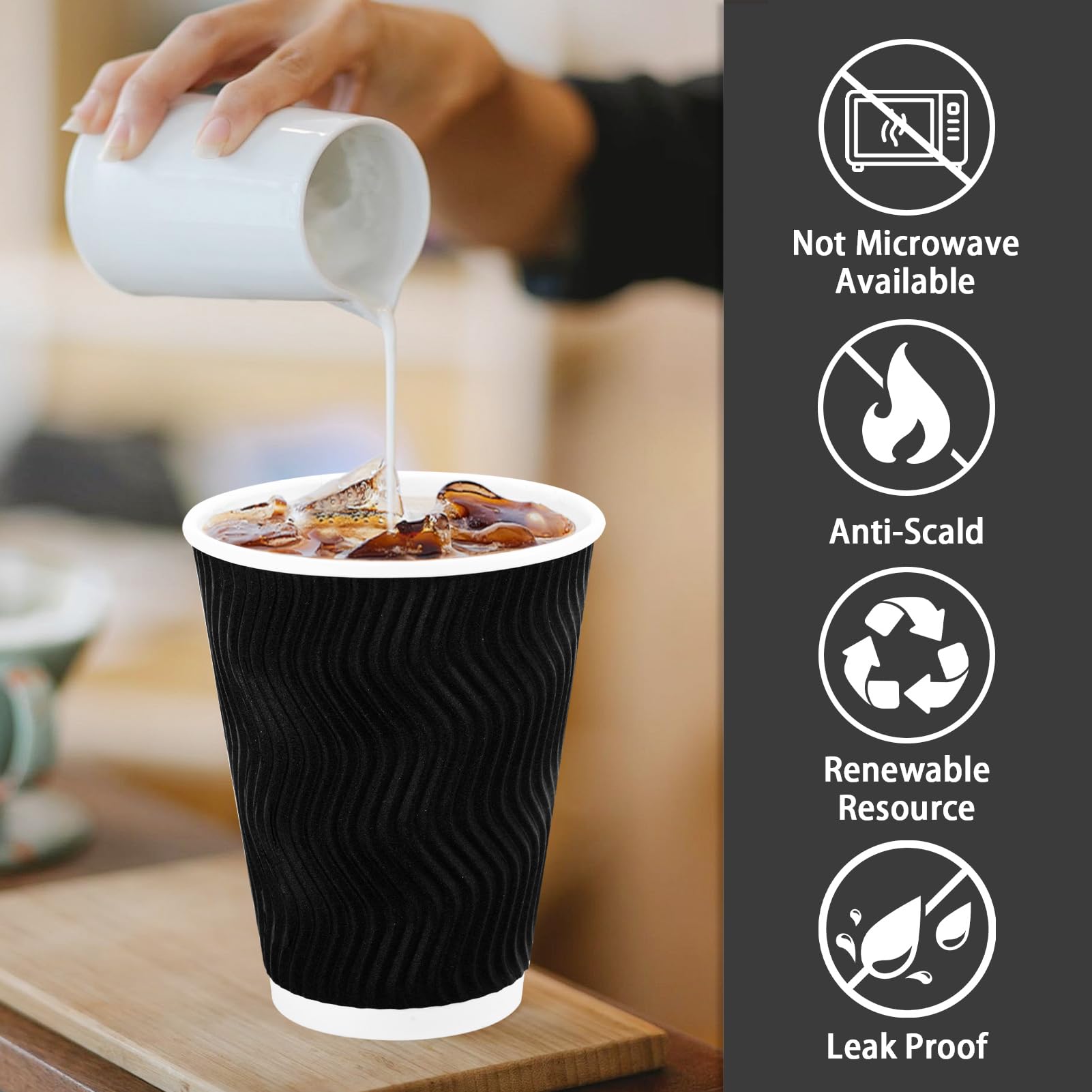 Lamosi Disposable Paper Coffee Cups

