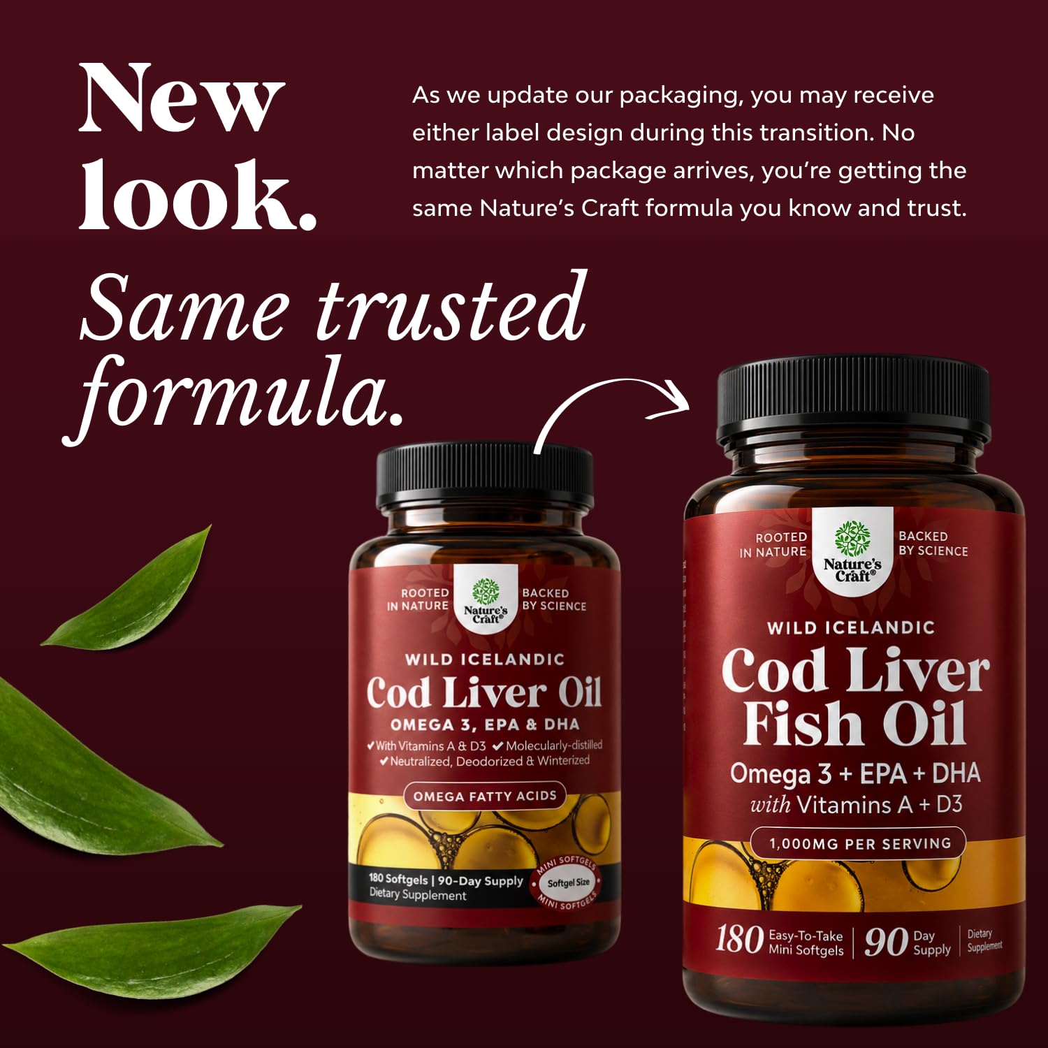 Nature's Craft Cod Liver Oil Softgels - Omega-3

