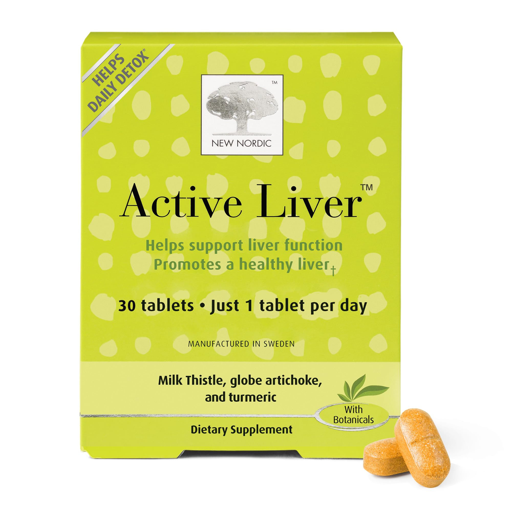 NEW NORDIC Active Liver Supplement with Milk Thistle

