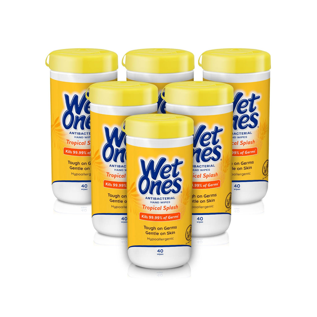 Wet Ones Antibacterial Hand Wipes Tropical Splash

