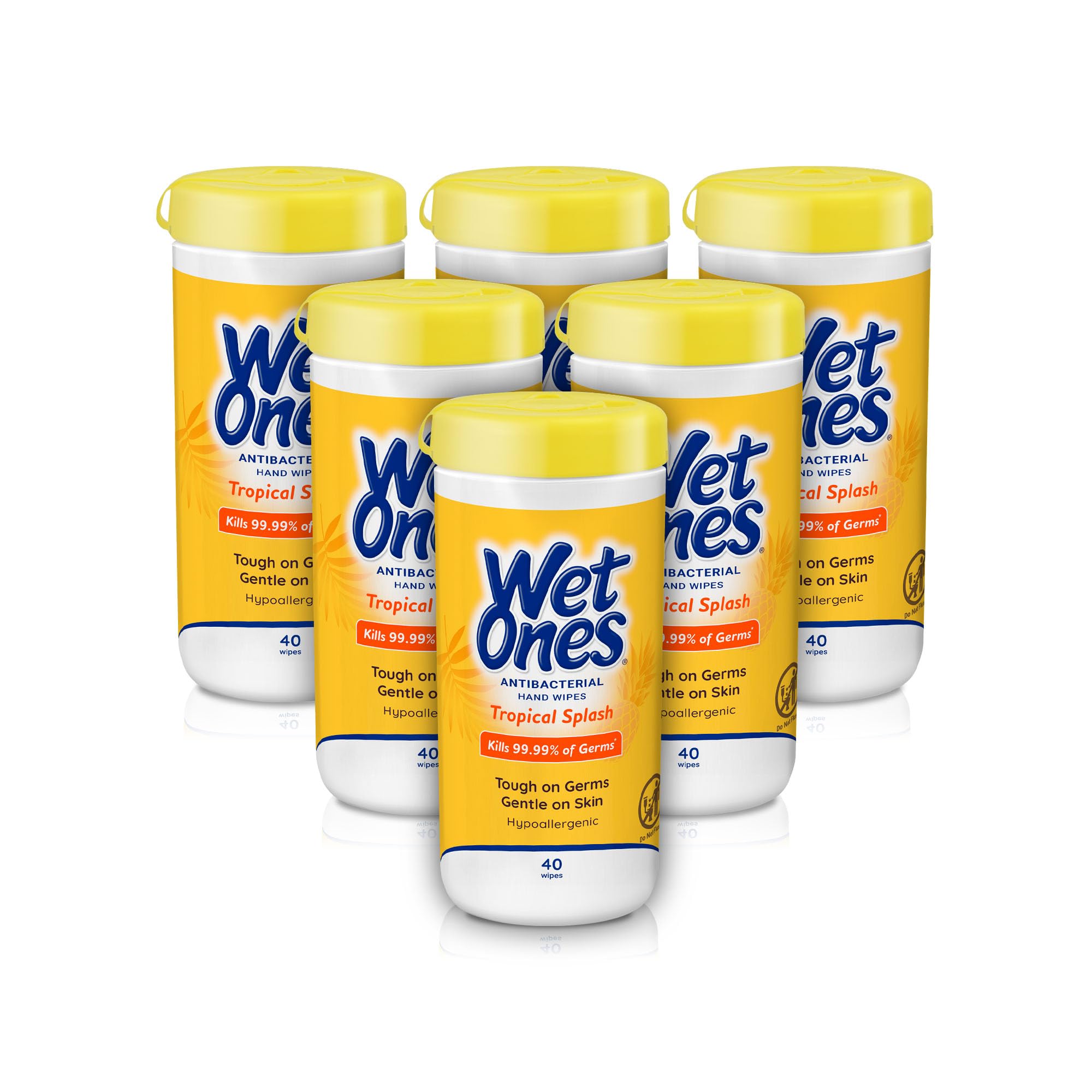 Wet Ones Antibacterial Hand Wipes Tropical Splash

