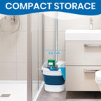 Mop and Bucket Set with Microfiber Mop and Scrub Brush


