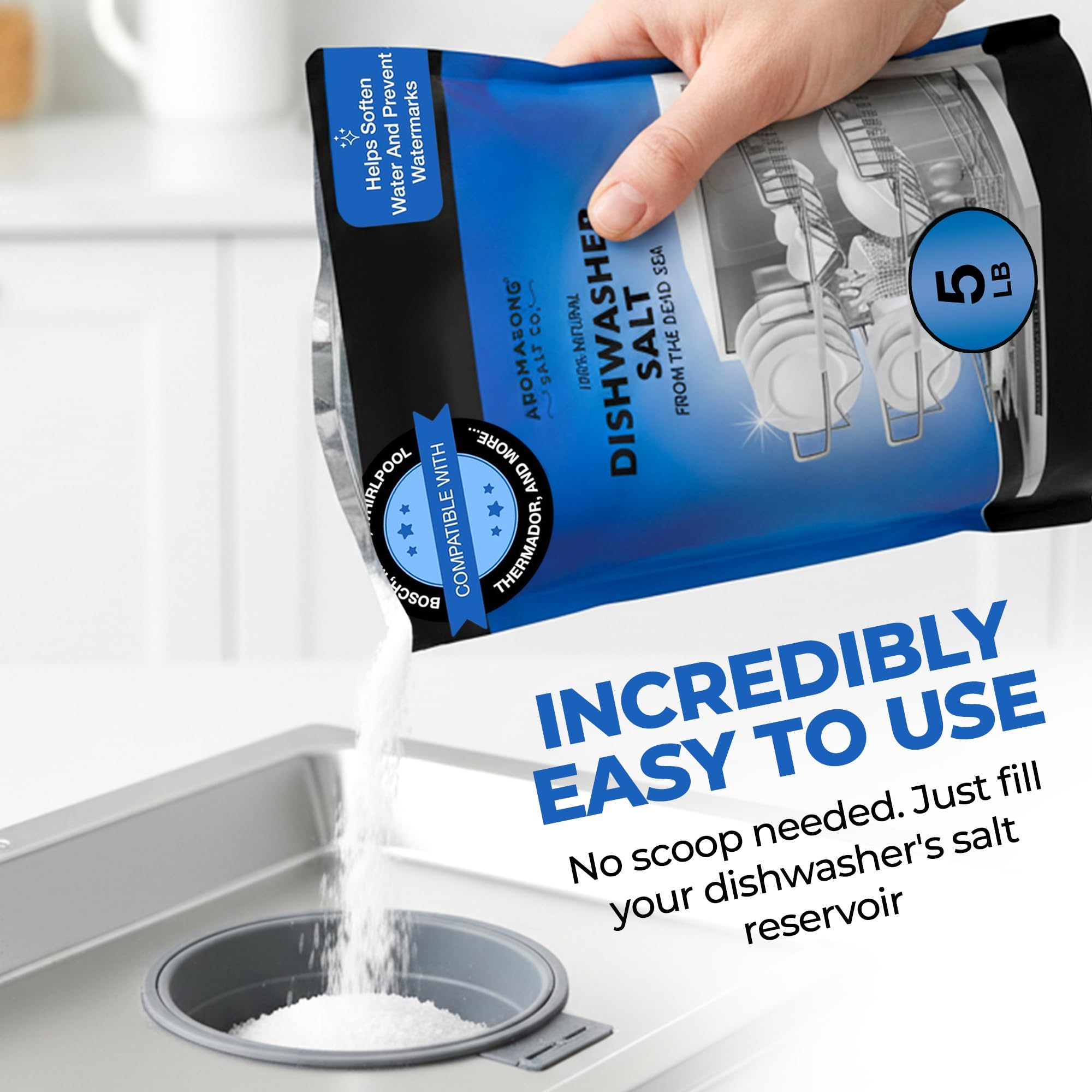 Aromasong Dishwasher Salt for Cleaner Dishes

