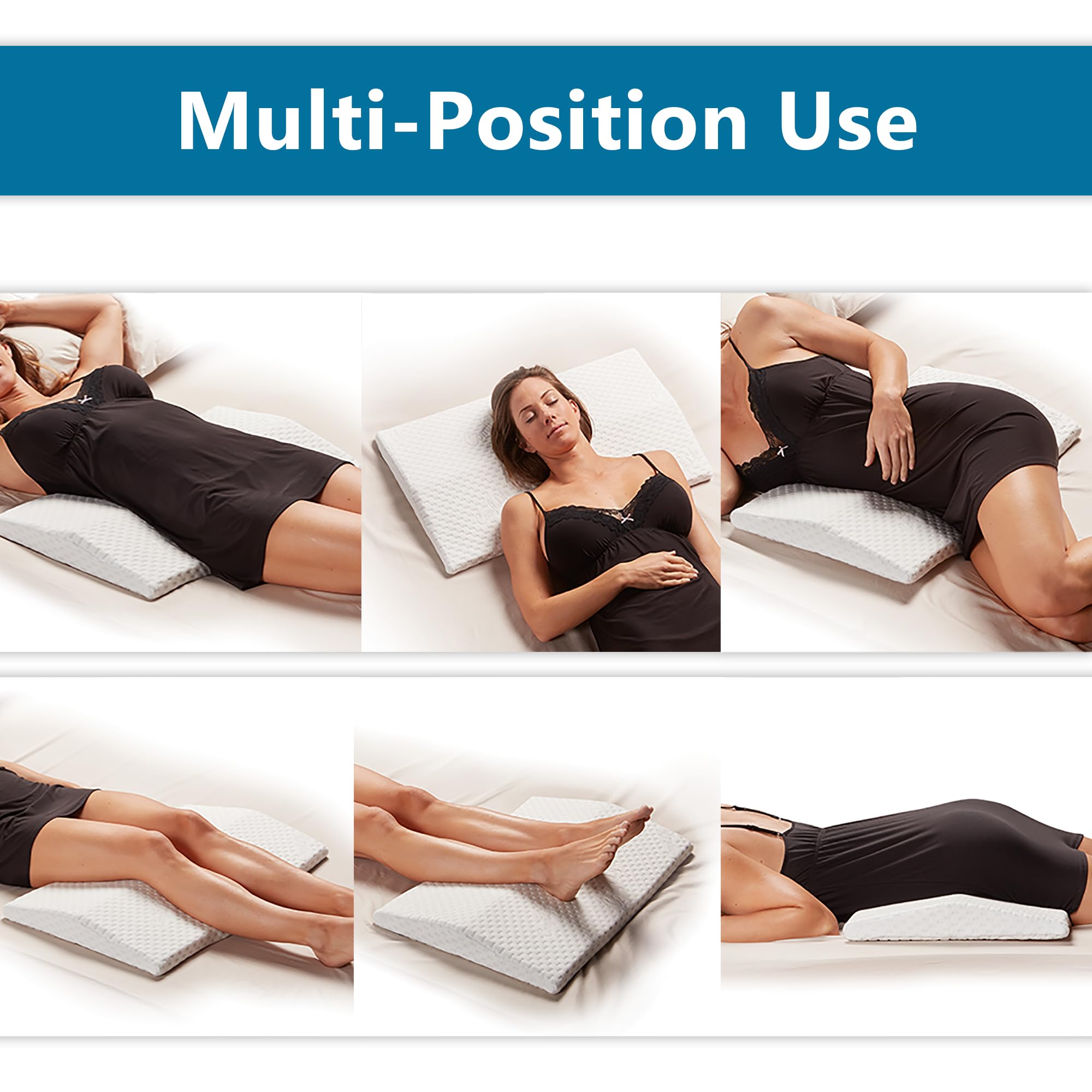 ComfiLife Lumbar Support Pillow - Memory Foam for Back Pain

