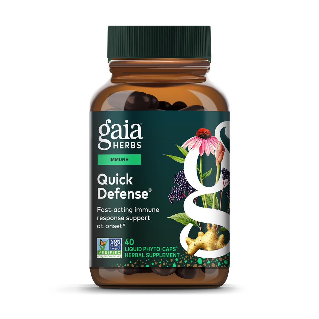 Gaia Herbs Quick Defense Immune Support Liquid Phyto-Caps