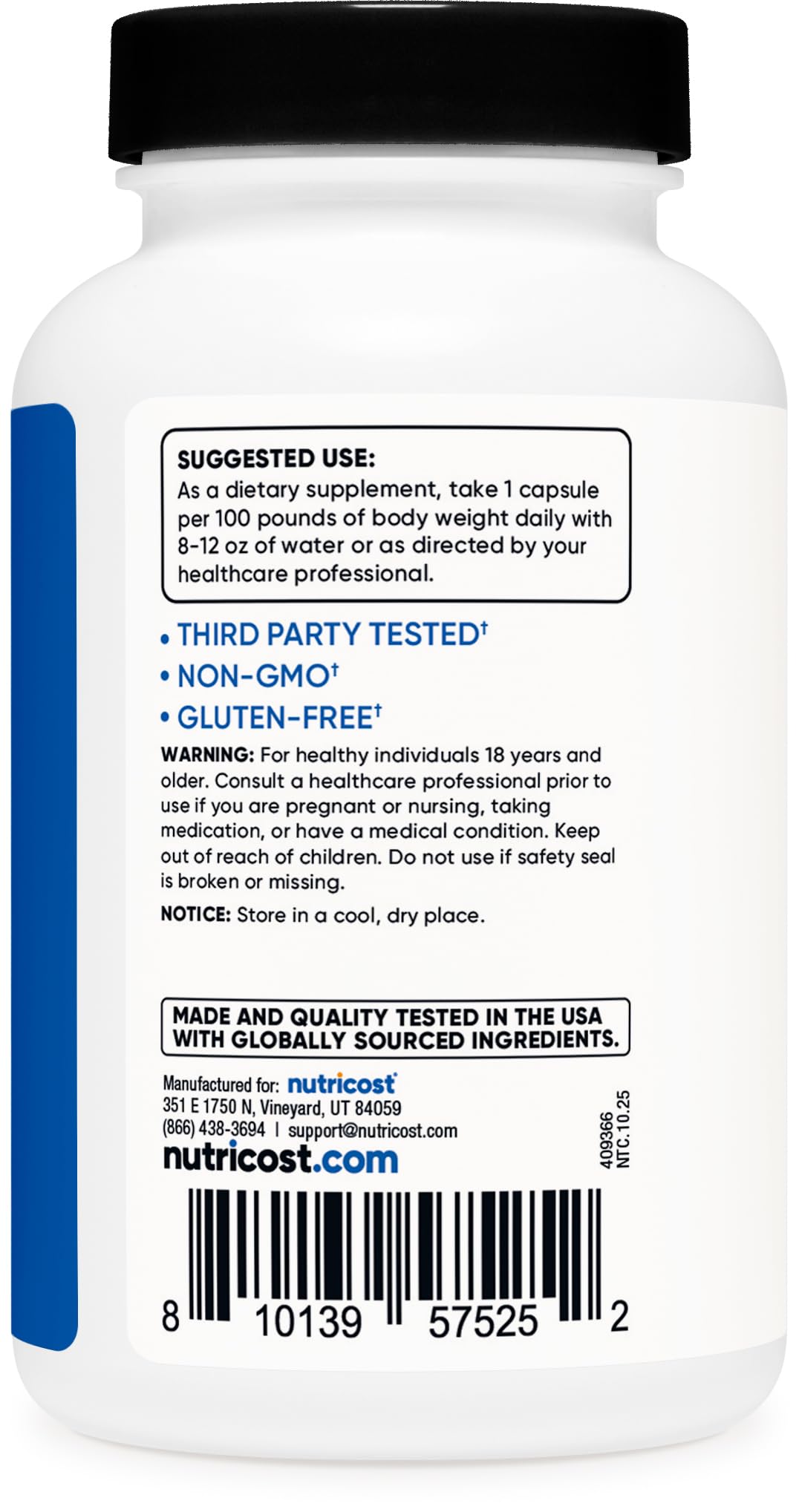 Nutricost Creatine HCl 120 Capsules | CON-CRET


