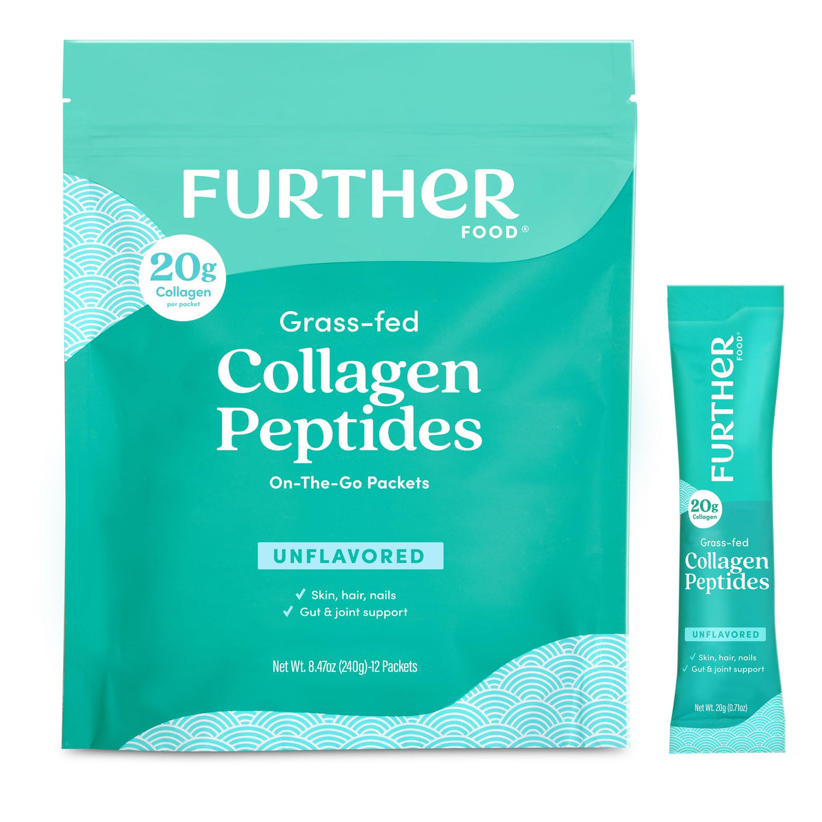 Further Food Unflavored Collagen Peptides Powder – Grass-Fed Type 1 & 3