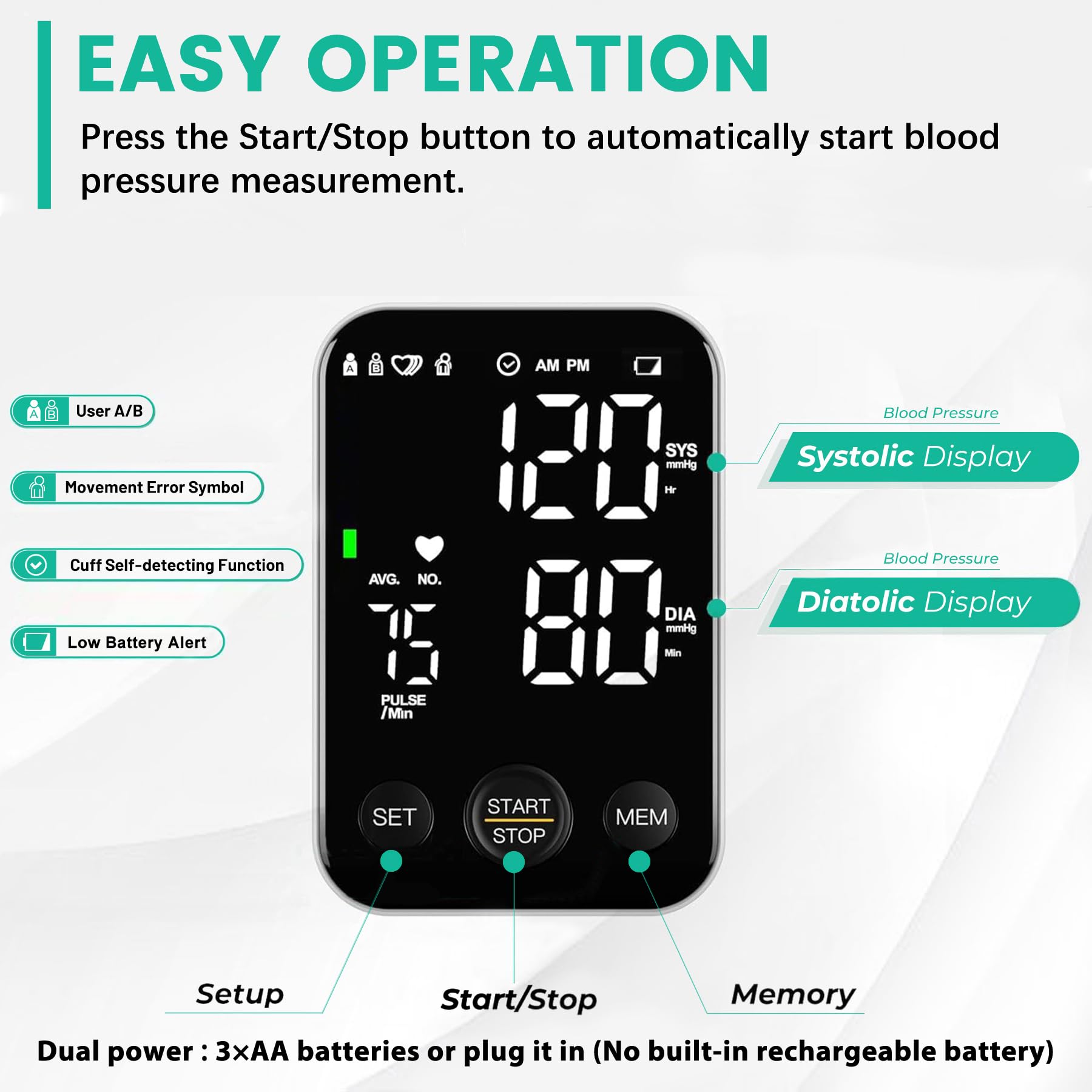 Oklar Blood Pressure Monitor for Home Use

