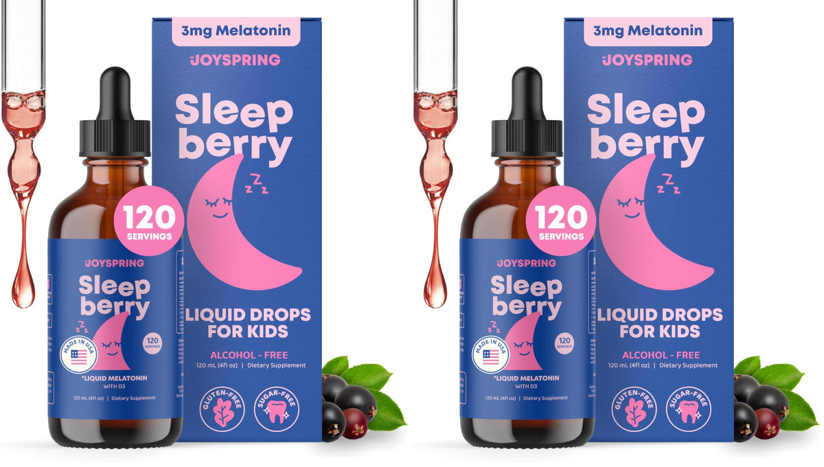 JoySpring Sleepberry Kids Melatonin Liquid with L-Theanine