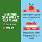 Rebel Green Fruit & Veggie Clean | Plant-Based Produce Wash

