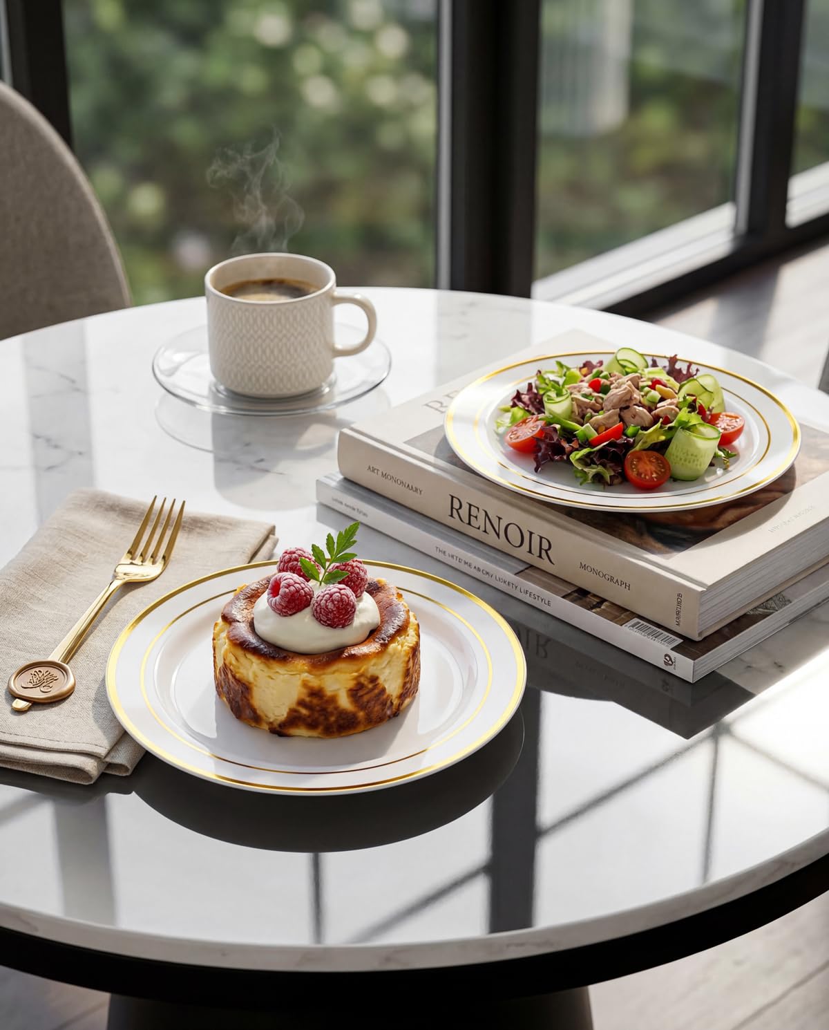 bUCLA Disposable Plates Premium Party Tableware

