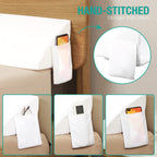 Vekkia Bed Wedge Pillow for Headboard Gap Filler Pockets

