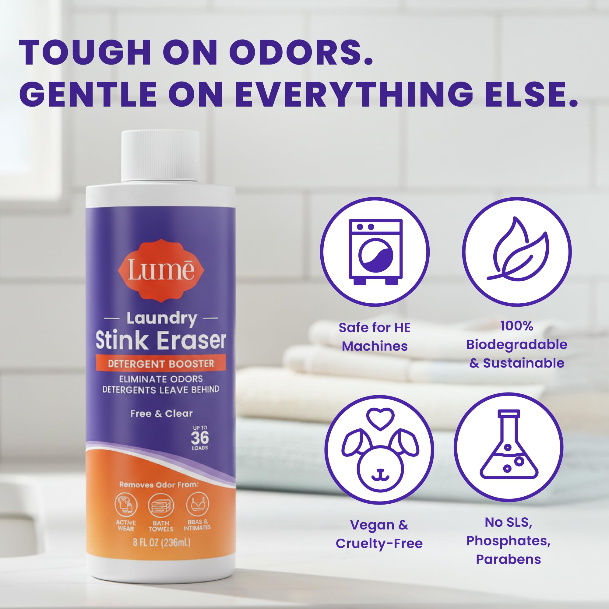 Lume Laundry Stink Eraser Detergent Booster

