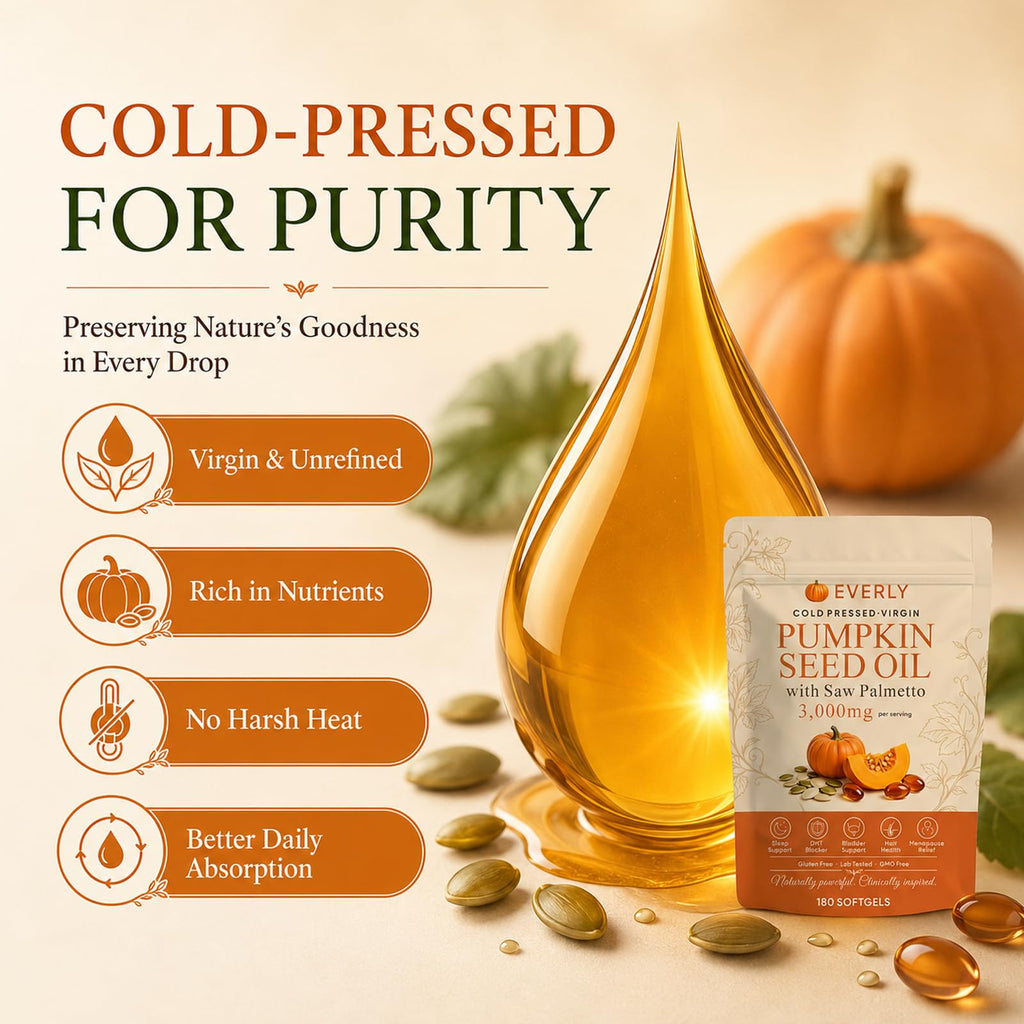 Pumpkin Seed Oil with Saw Palmetto Softgels - Everly

