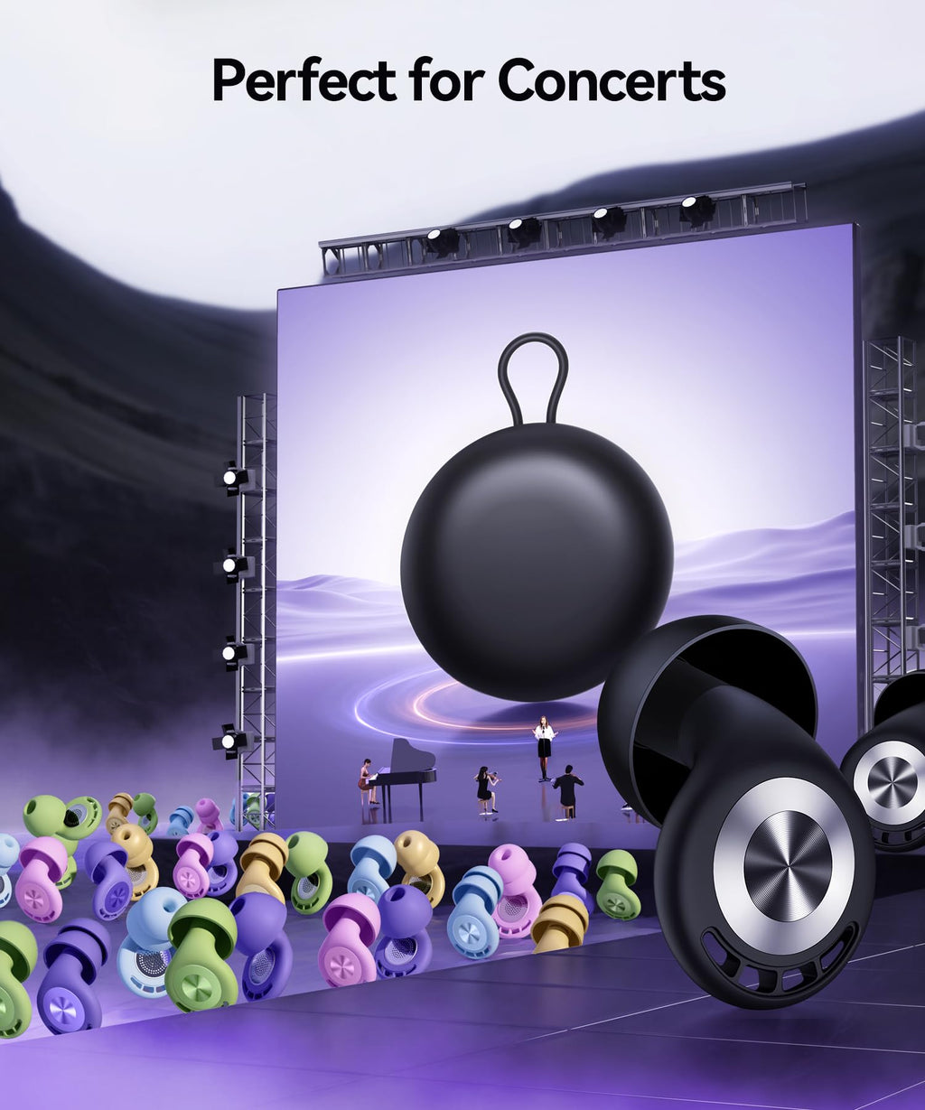 Ear Plugs for Sleeping 50dB Silicone Reusable

