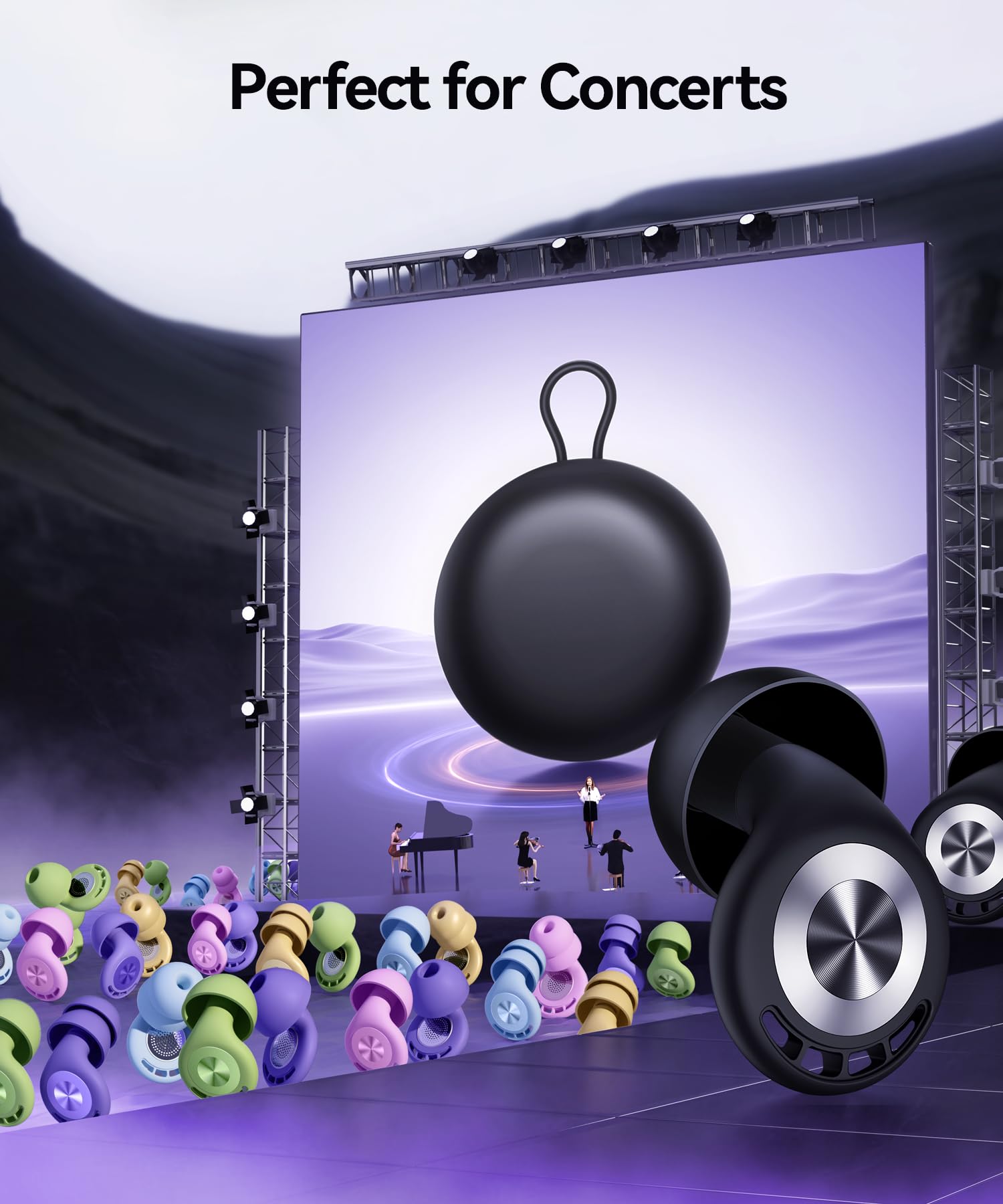 Ear Plugs for Sleeping 50dB Silicone Reusable


