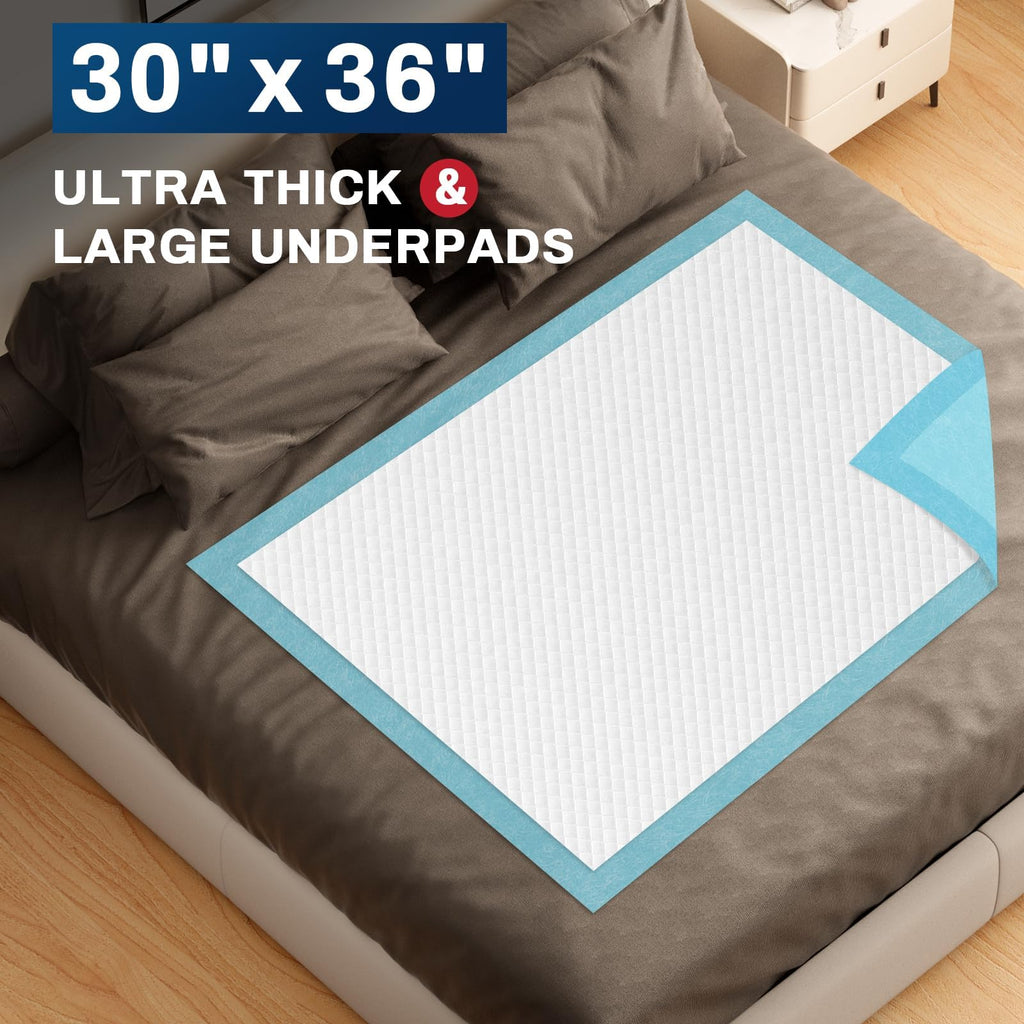BIGGMED Disposable Bed Pads for Incontinence | Underpads

