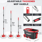 Spin Mop and Bucket System | Stainless Steel Wringer

