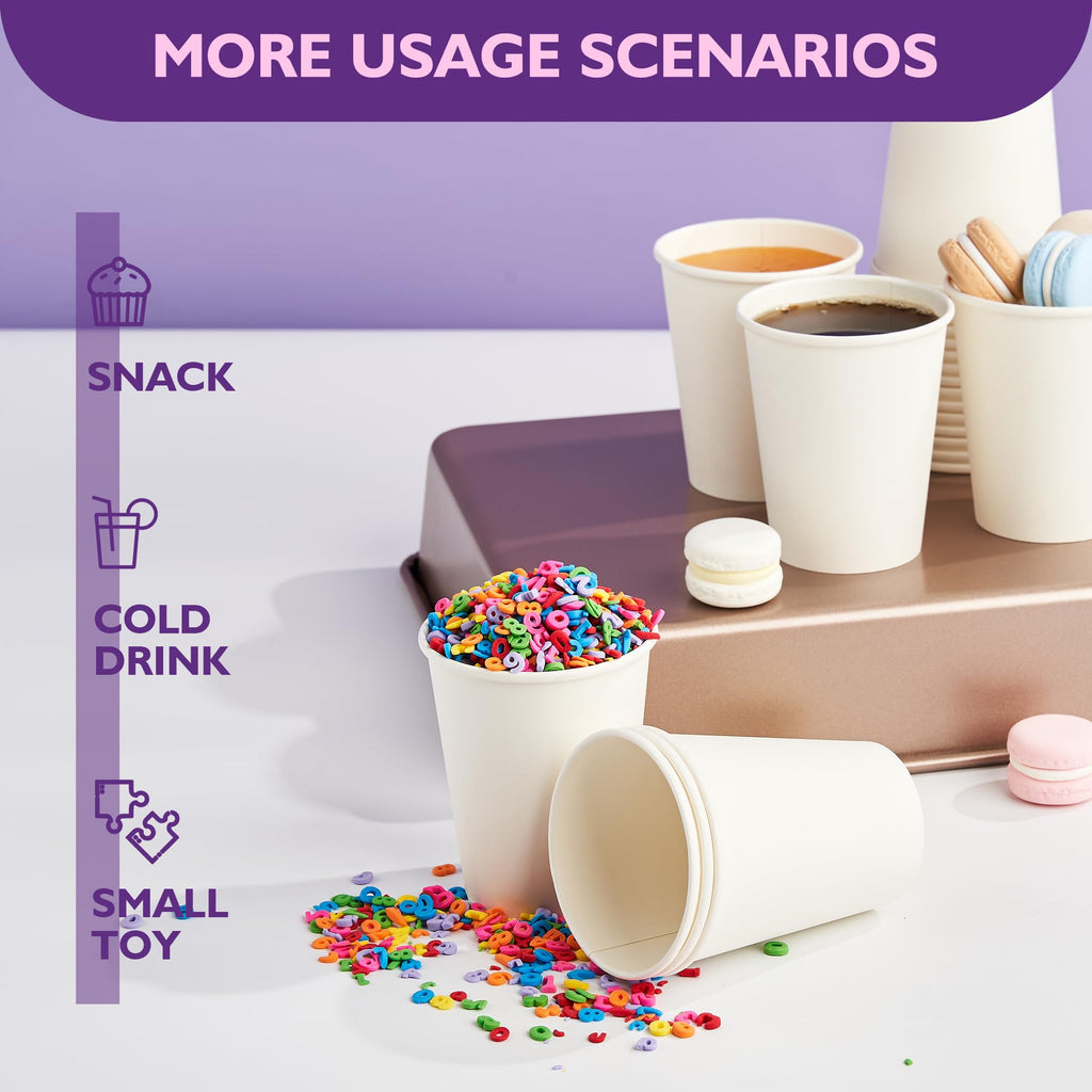 Disposable Paper Coffee Cups for Hot Beverages

