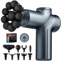 LEERCON Massage Gun Deep Tissue Back Massager with 9 Heads, Silent Mini Muscle Massager
