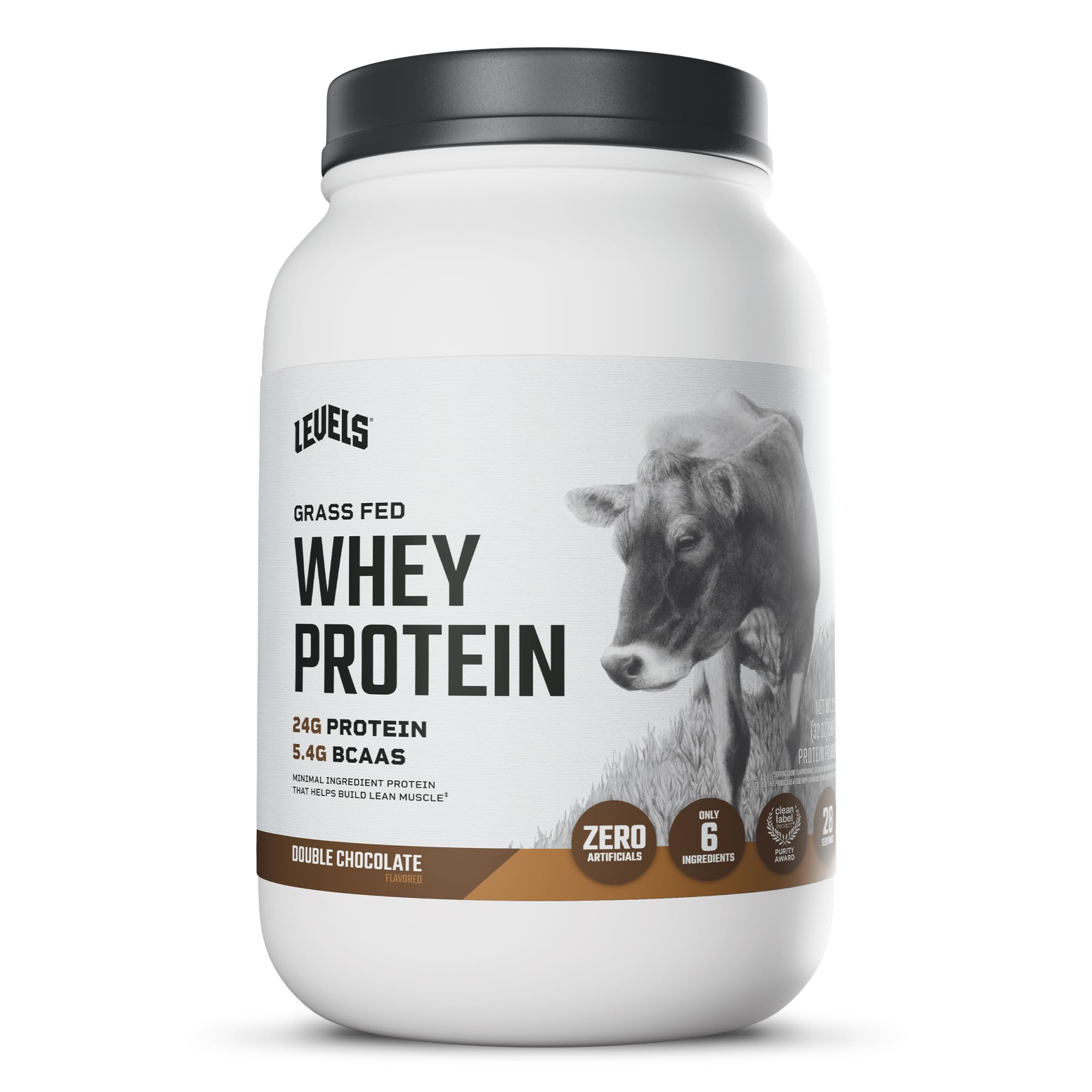 Levels Grass-Fed Whey Protein Powder No Artificials
