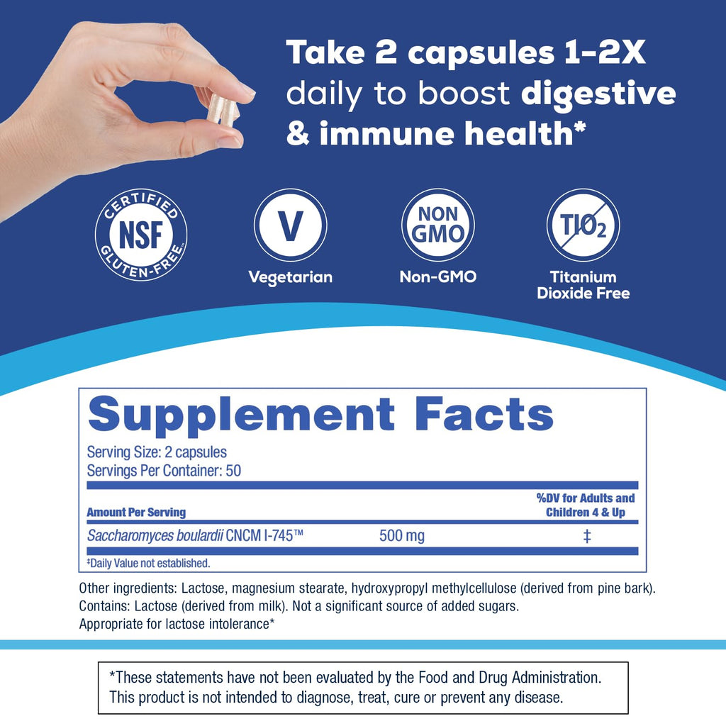 Florastor Probiotics for Digestive Health Probiotic Capsules

