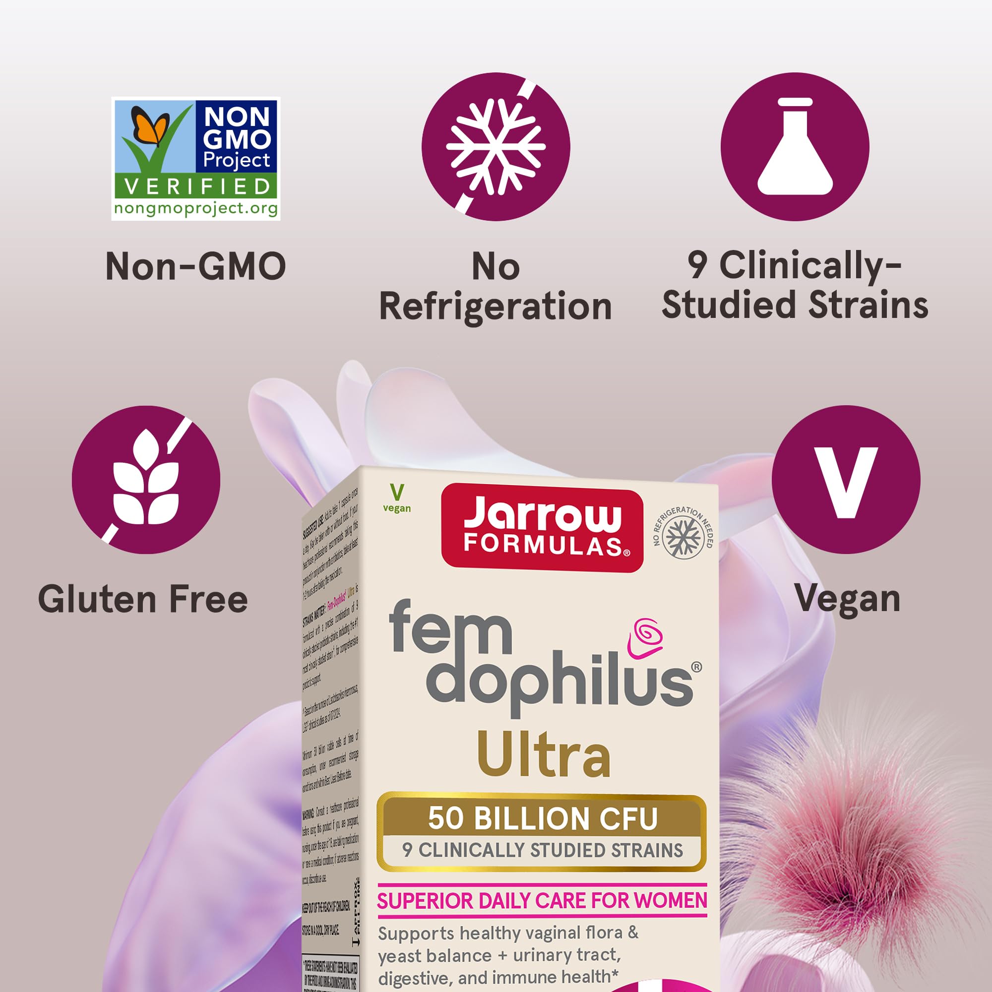 Jarrow Fem-Dophilus Probiotic for Women Vaginal Health

