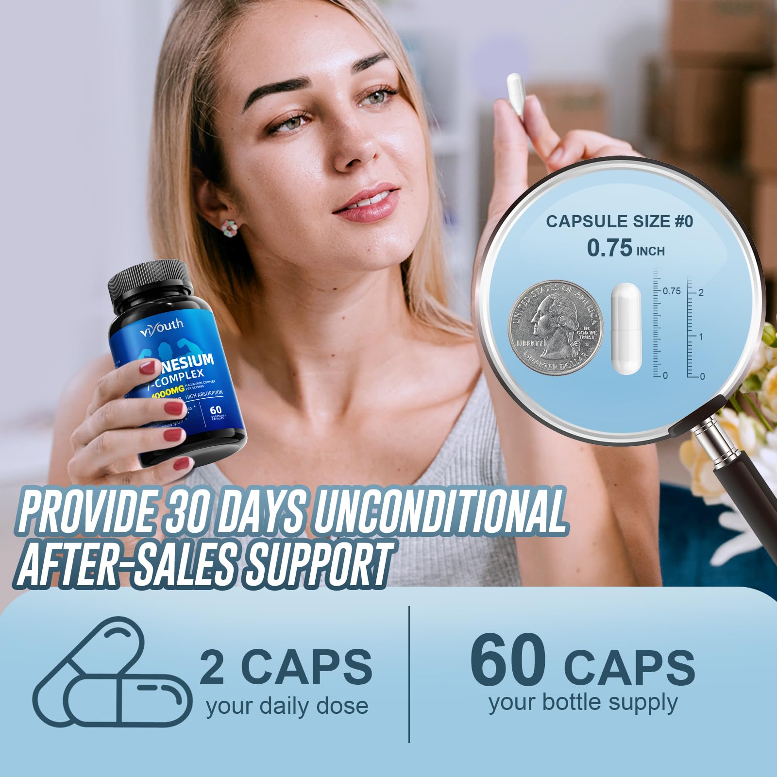 Viyouth Magnesium 7-Form Complex | Sleep & Energy Support

