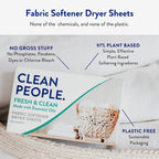 Fabric Softener Sheets by The Clean People - Vegan

