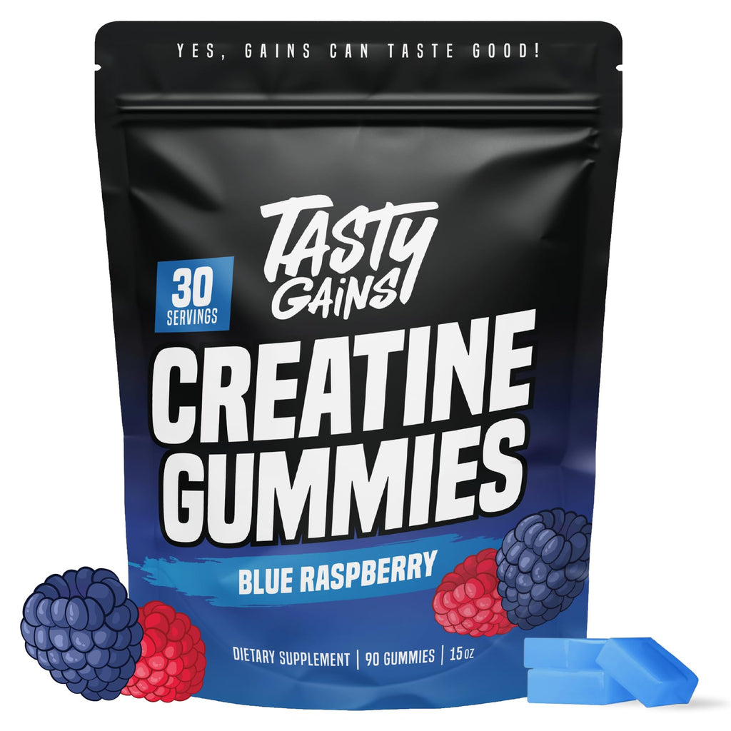 TASTY GAINS Creatine Gummies Monohydrate for Muscle

