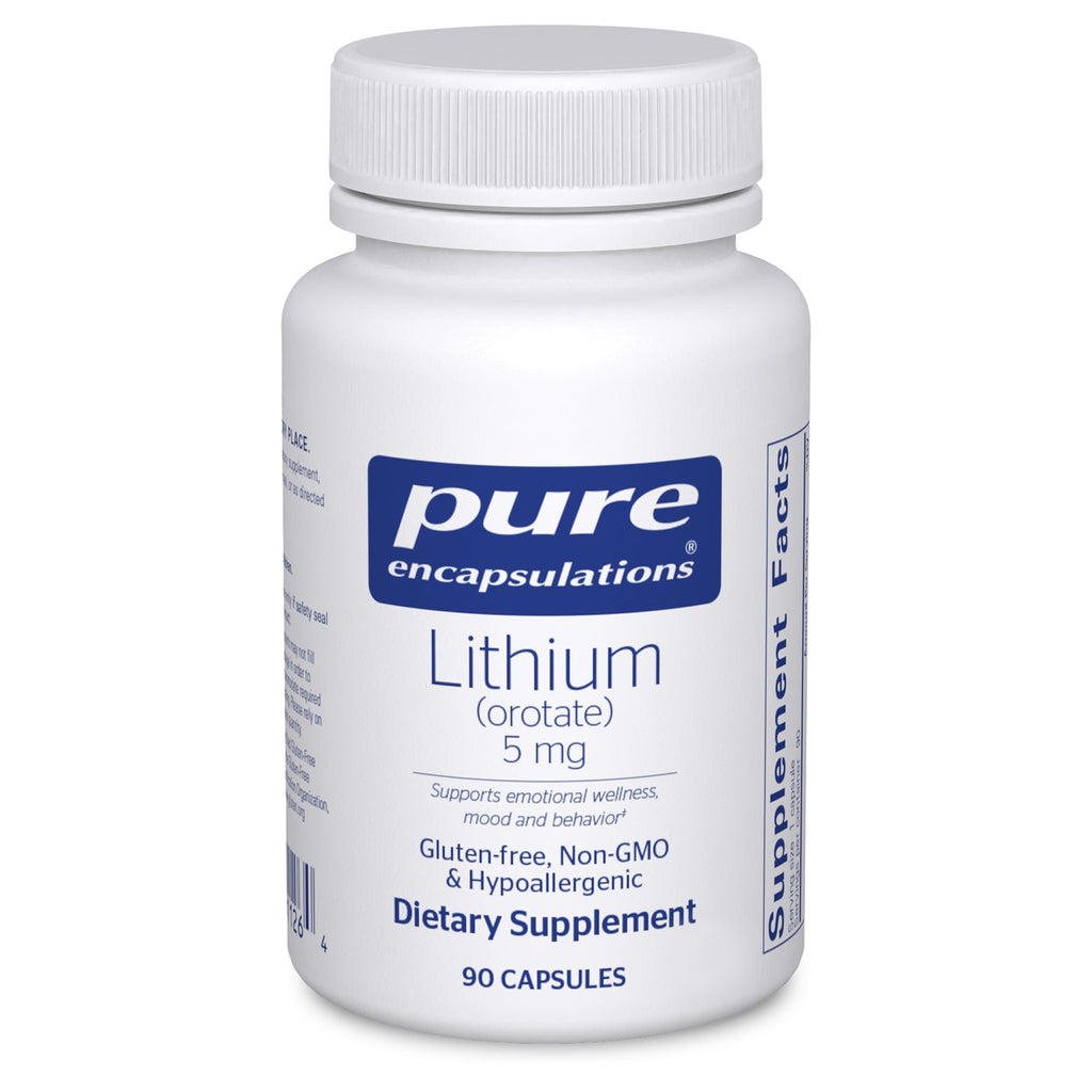 Pure Encapsulations Lithium Orotate Brain Support with NAC

