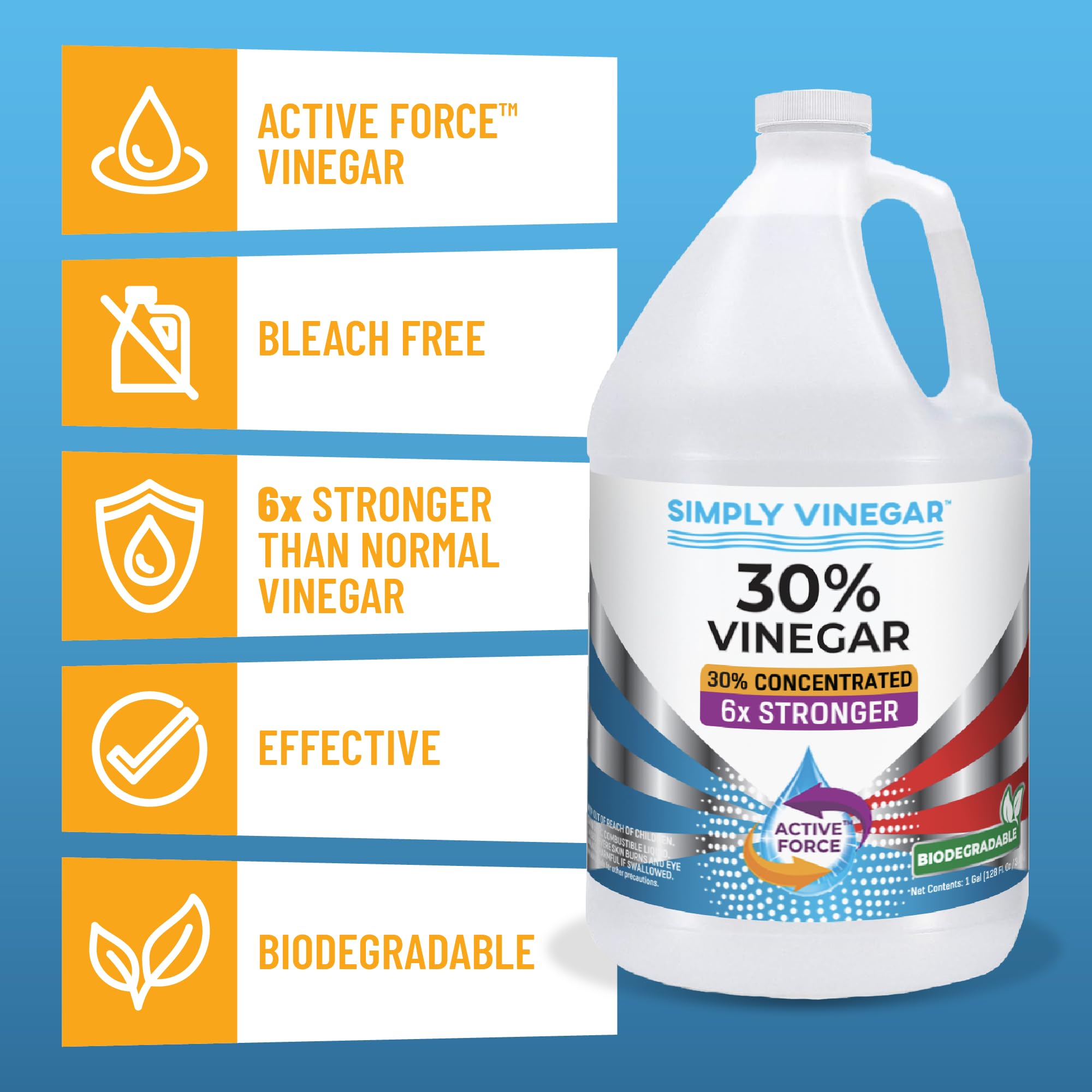 Simply Vinegar Cleaning Vinegar 30% Concentrated

