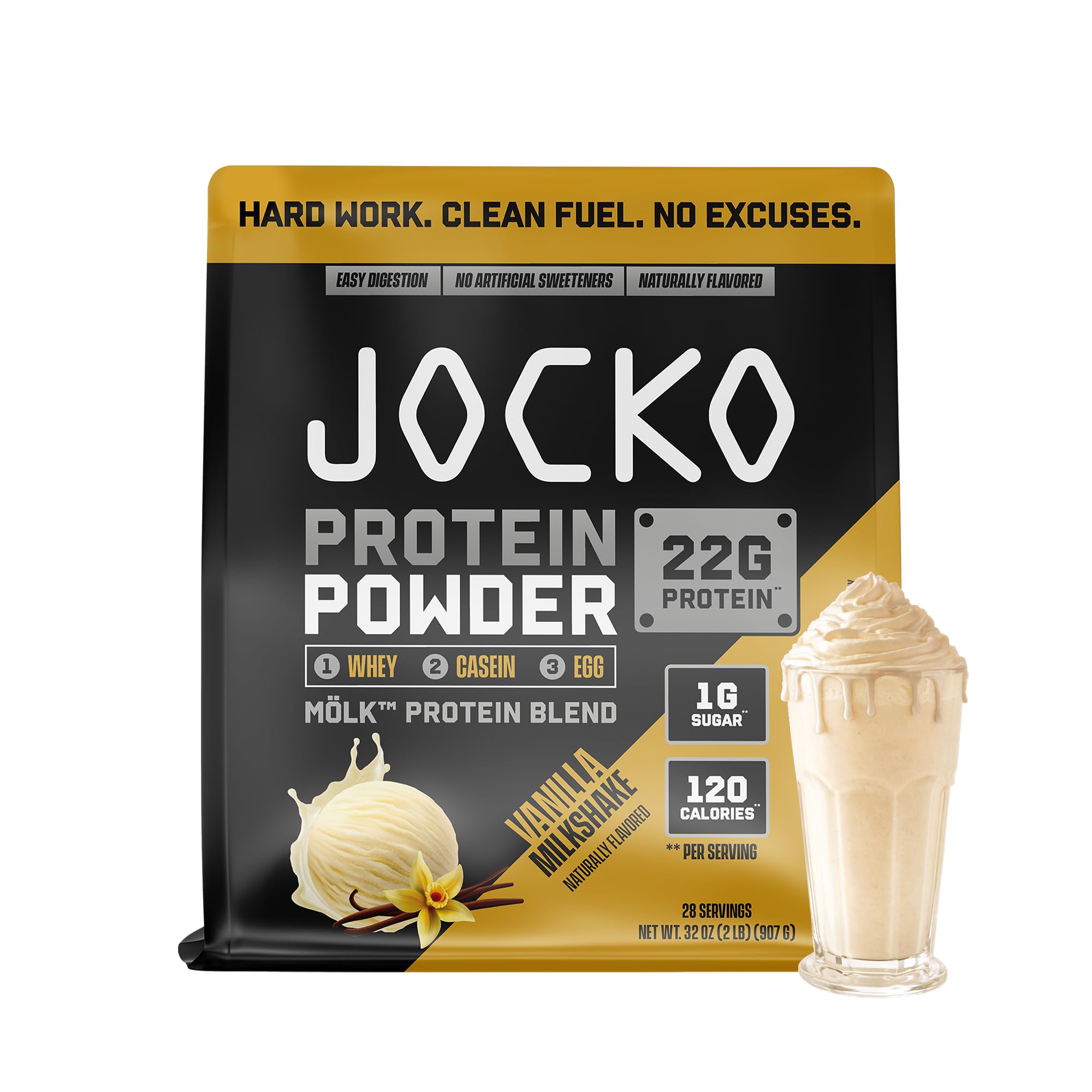 Jocko Fuel Whey Protein Powder with Digestive Enzymes & Probiotics