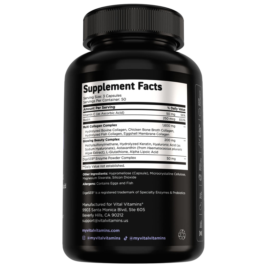 Vital Vitamins Multi Collagen Complex Plus for Hair & Skin

