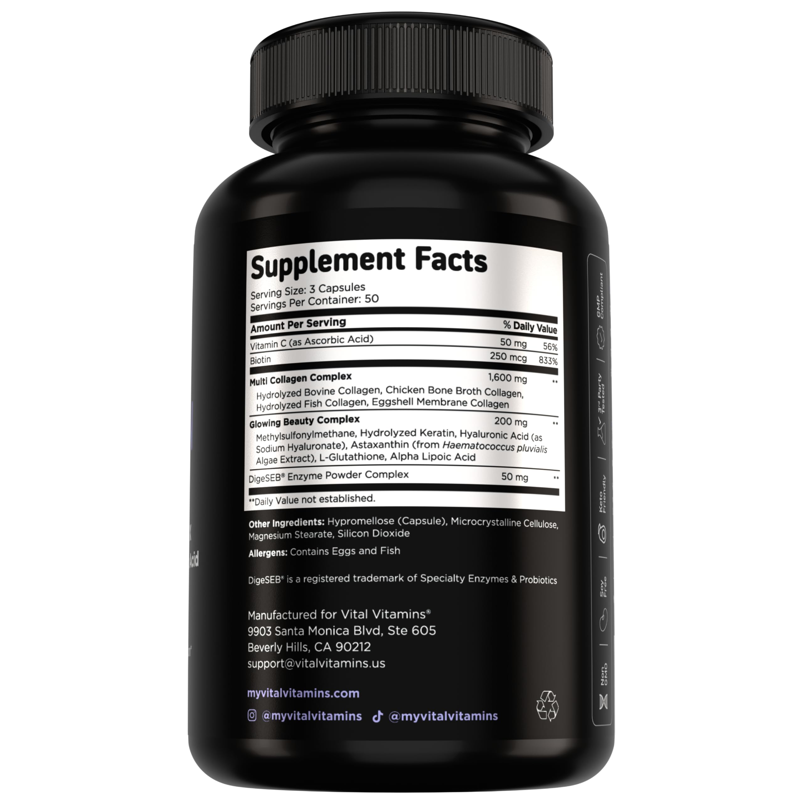 Vital Vitamins Multi Collagen Complex Plus for Hair & Skin

